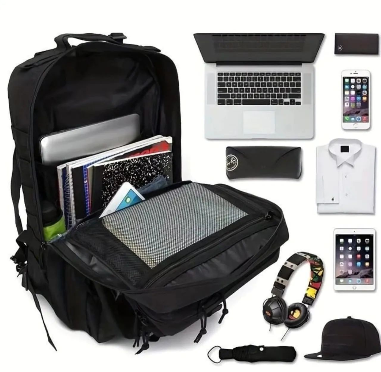 Mochila Estilo Tático 40L para Camping e Viagem - Foto 3