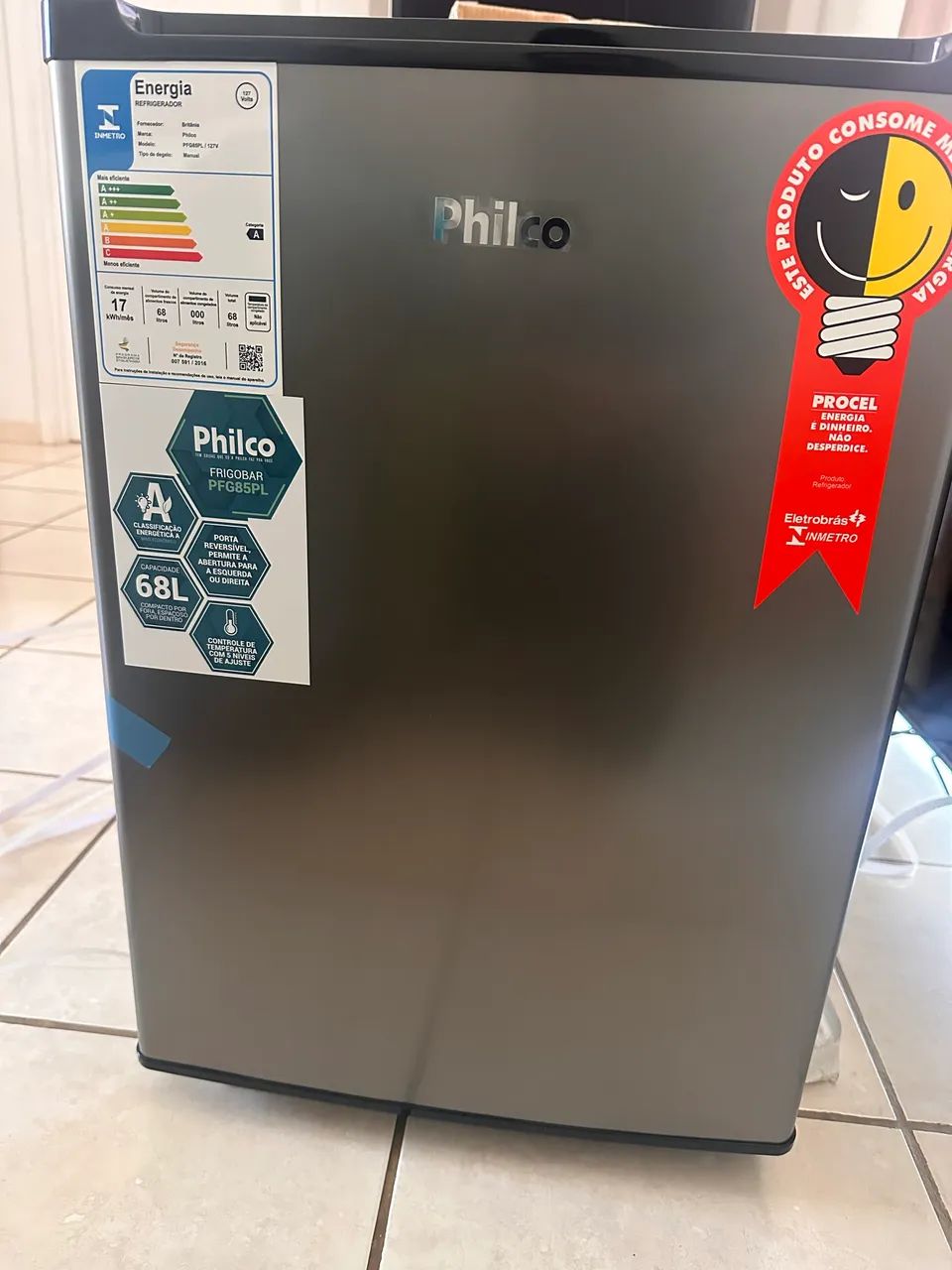 Frigobar 68L Philco novo