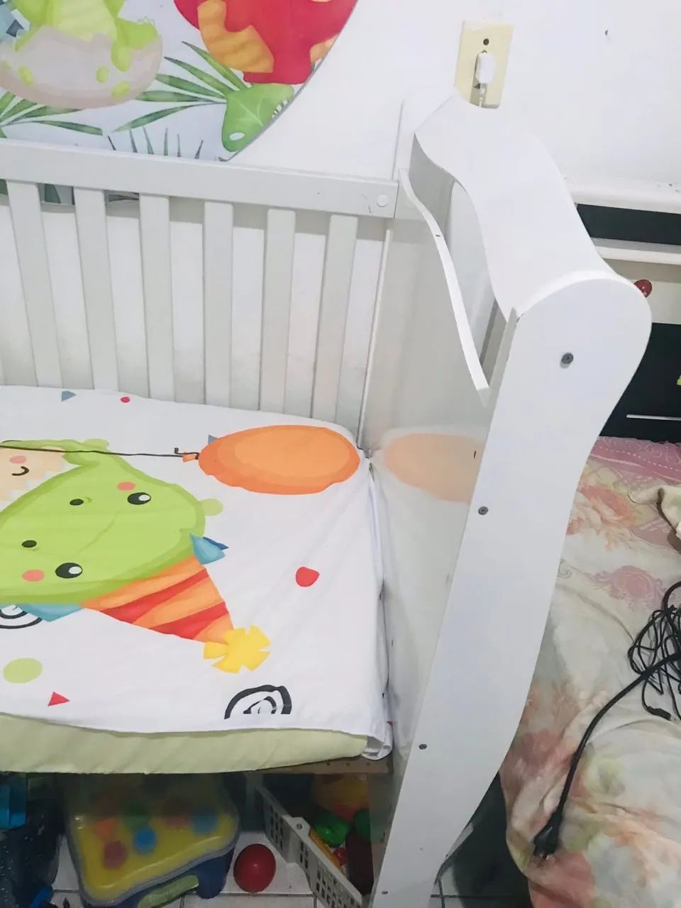 Berço 2 em 1 vira cama - Foto 2