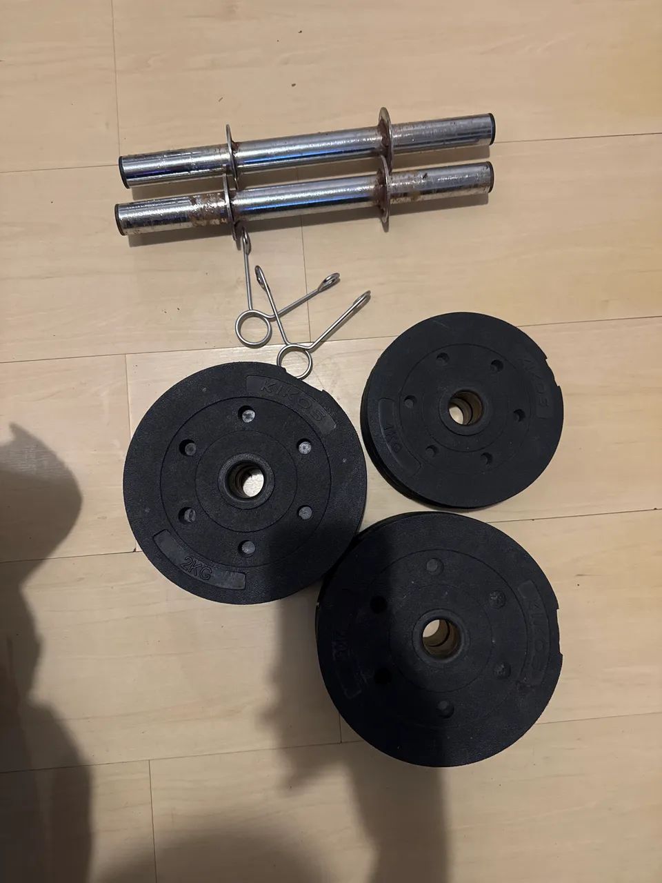 Kit Halteres Bíceps + Anilhas 