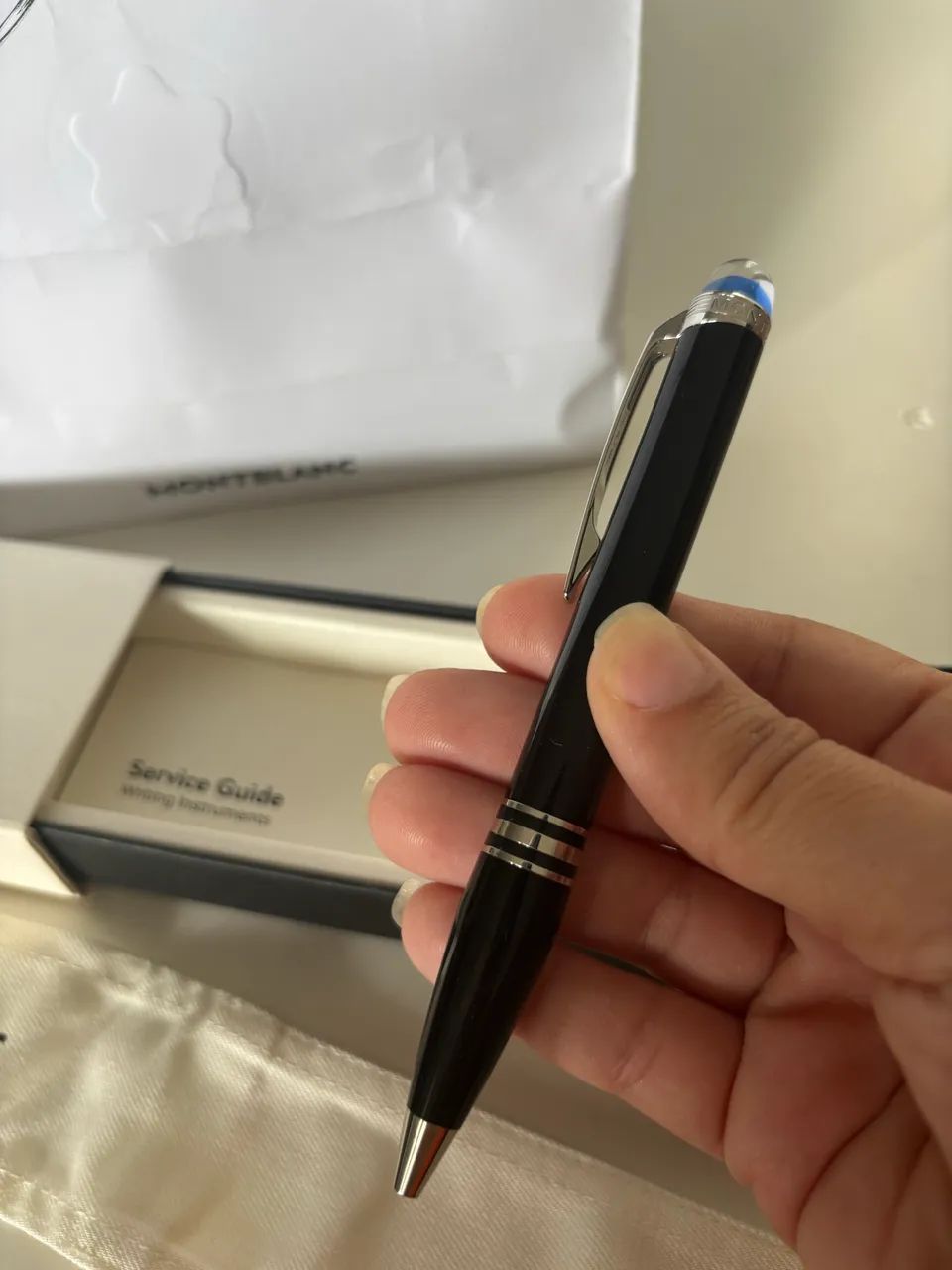 Caneta Montblanc Original Meisterstück Preta com Caixa Completa - Foto 5