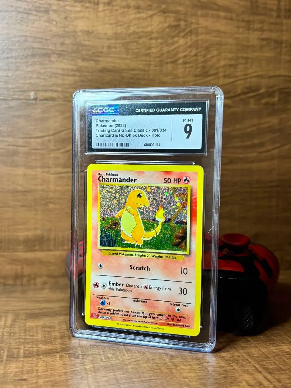 CHARMANDER (001/034) GRADUADA CGC 9