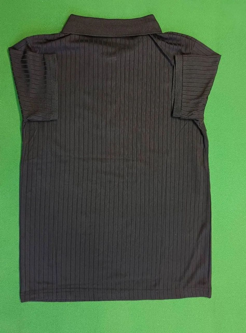 Camisa polo básica preta PP - Foto 3