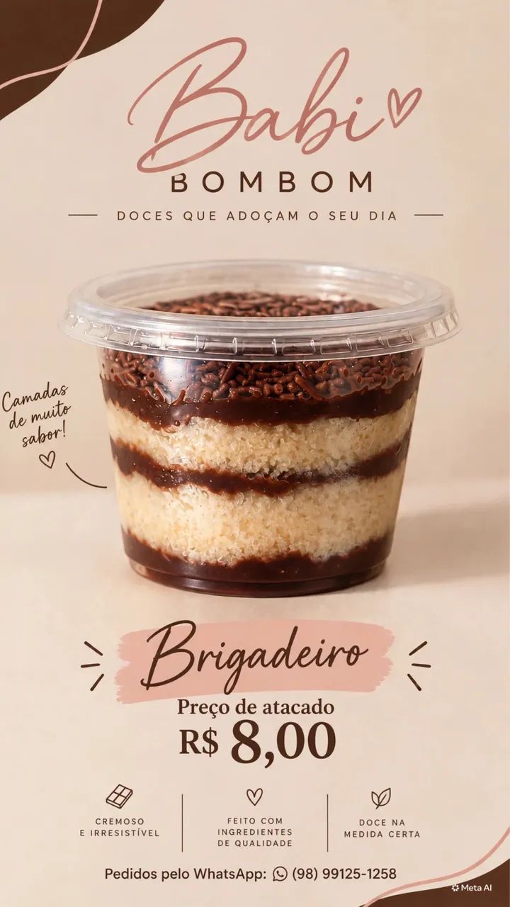 8,00 ATACADO BOLO DE POTE