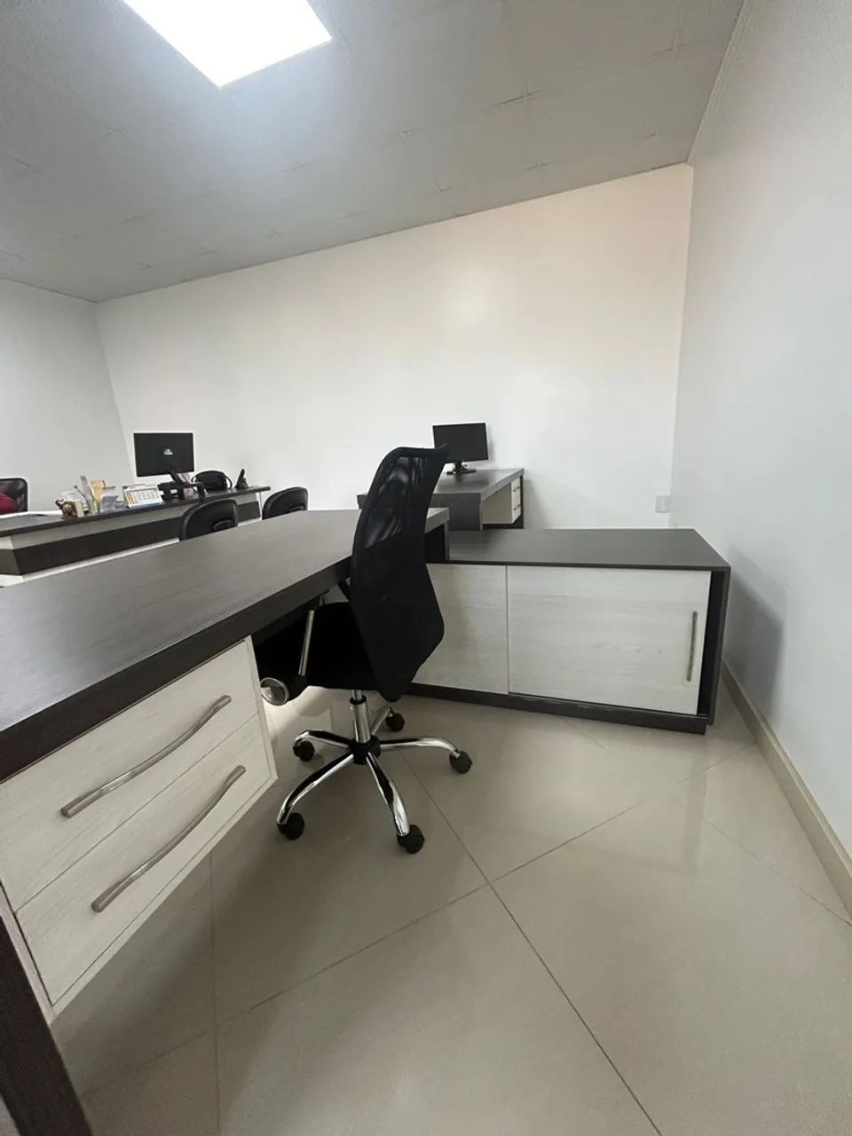 Mesa dupla de escritório com balcão  - Foto 2