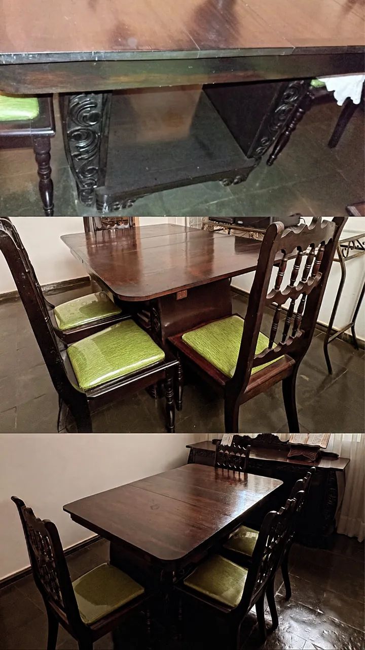 Mesa com 6 cadeiras + Aparador 
