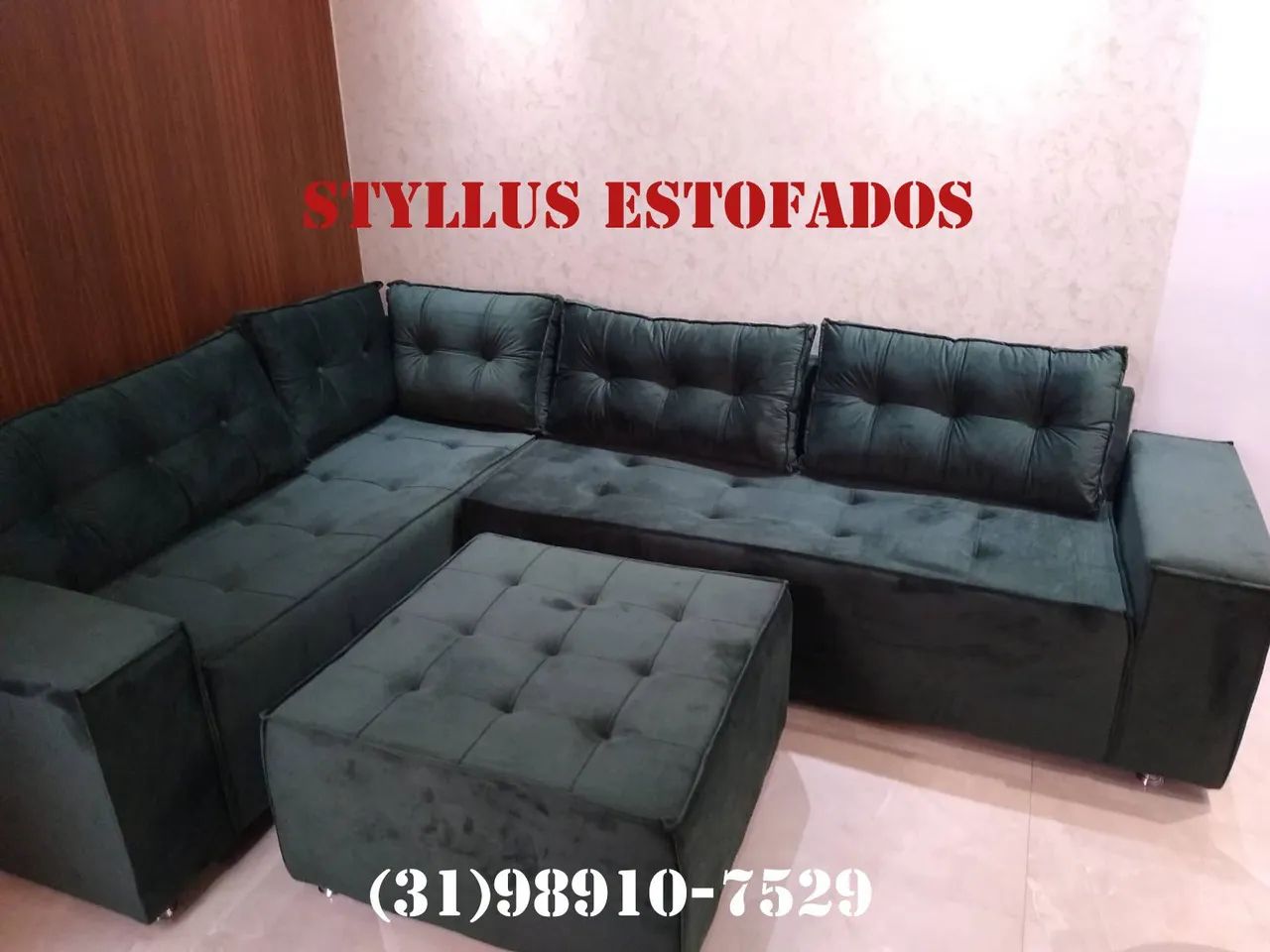 Sofá de canto de luxo 