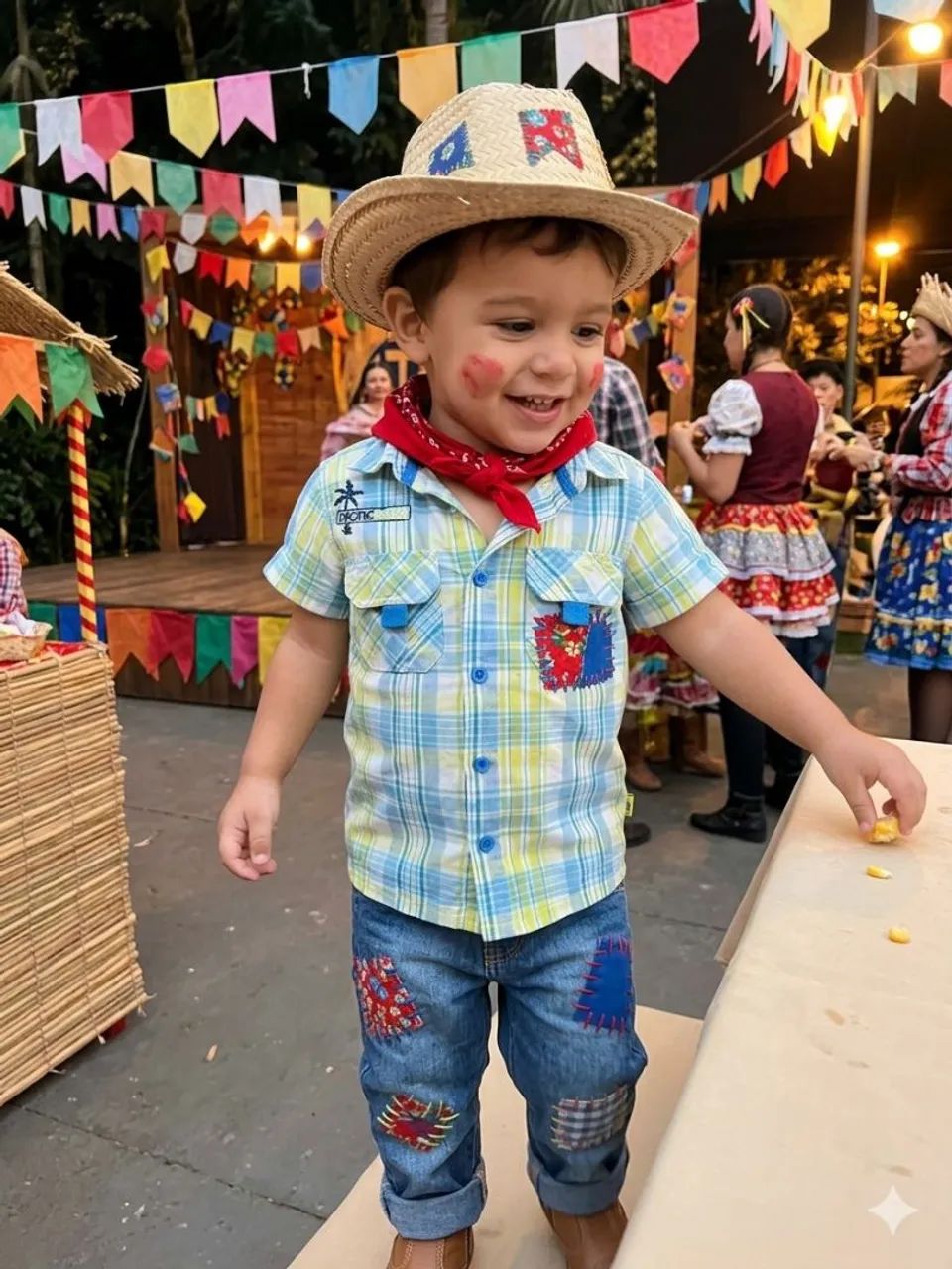 Camisa xadrez infantil 