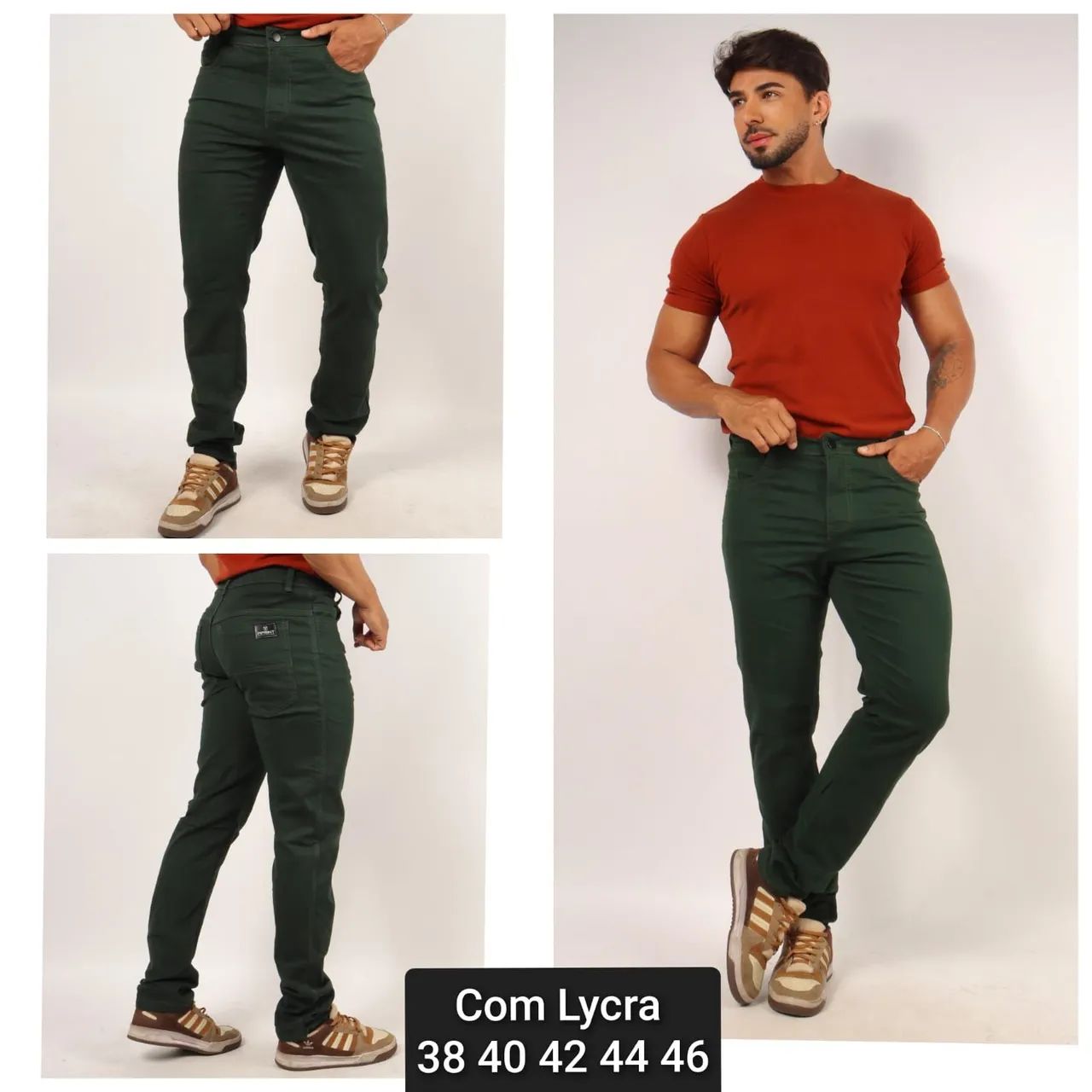 Calças Brim com Laycra - Foto 2