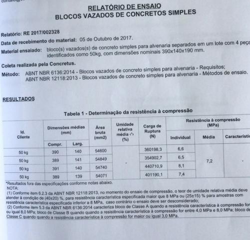 Bloco concreto estrutural - carga fechada -preço exclusivo olx - Foto 2