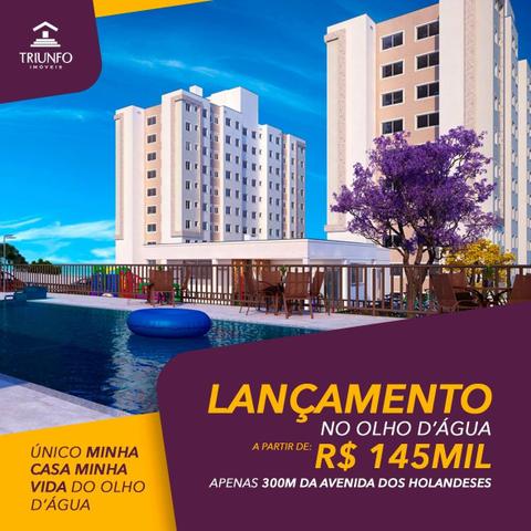 LF - Apartamento no olho d'água / Piso laminado / 2 quartos