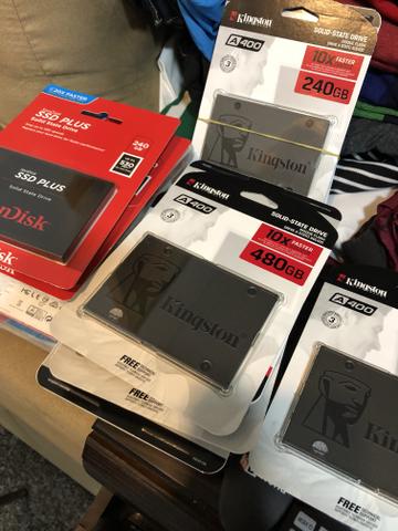 SSD de 240 gb da Sandisk ou Kingston, originais!!!