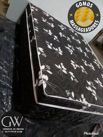 Cama box com manta massageadora