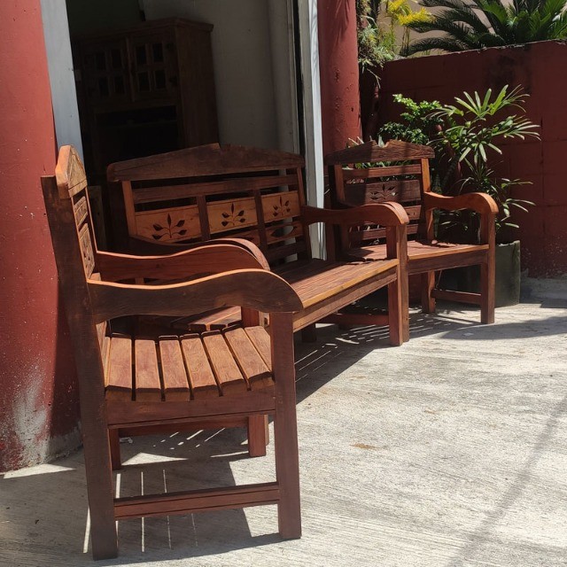 Jogo de Banco Com 2 Poltronas de Demolição Viga - Foto 3
