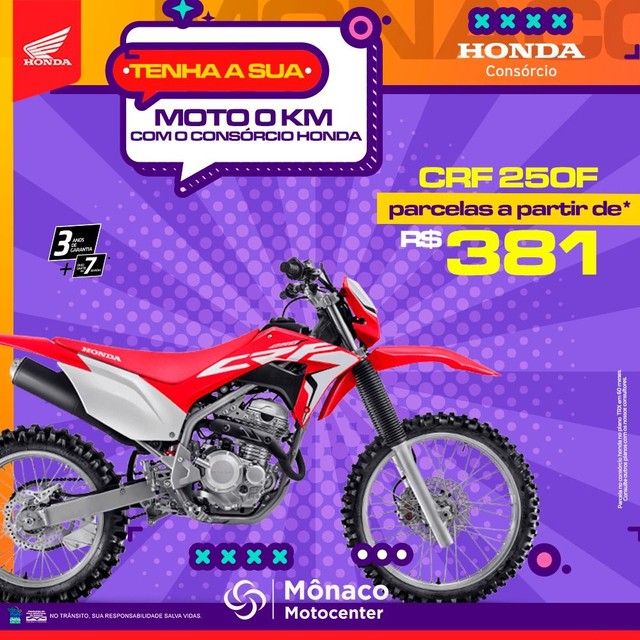 CONQUISTE SUA HONDA-CRF 250