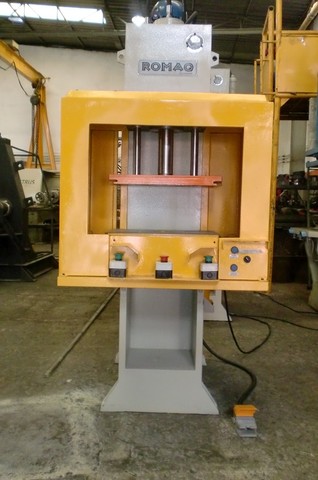 Prensa hidráulica Romaq tipo C de 60 toneladas