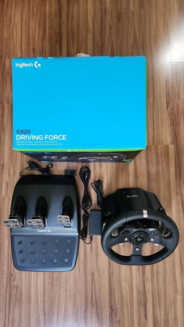 Volante Logitech G920 Driving Force XBOX e PC - Videogames