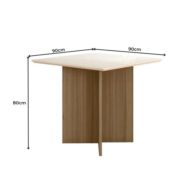 MESA QUADRADA DUAS FORMAS DE BASE !!! T1010 - Foto 3