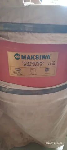 coletor de pó 57 litros trifasico maksiwa
