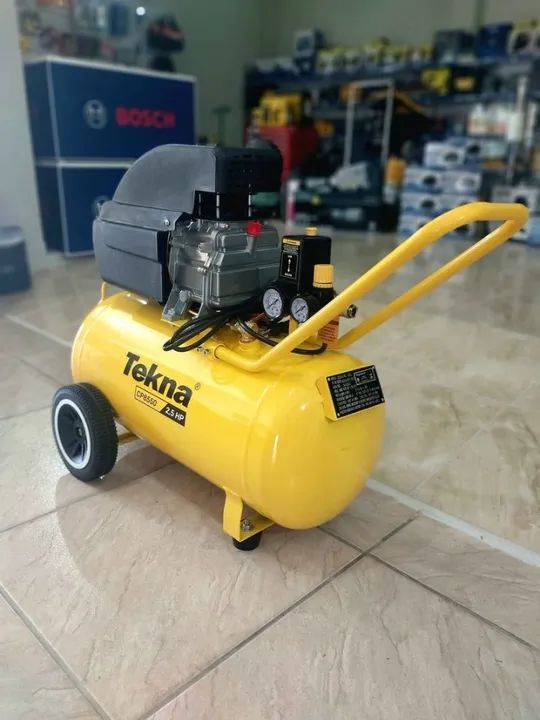 Compressor de Ar 50 Litros 2,5hp e 116Lbf - Tekna (Nova/Loja) - Foto 4