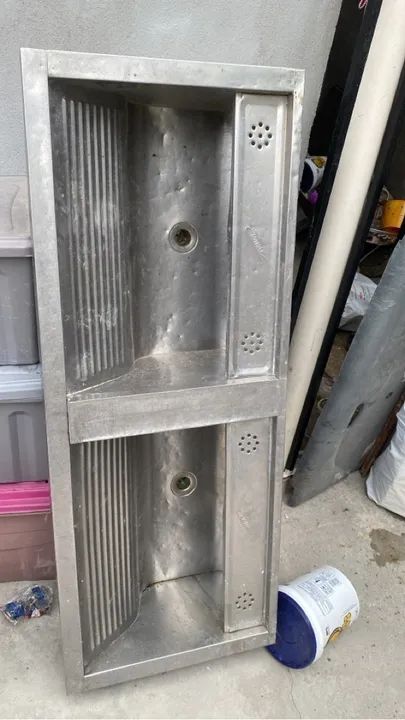 Cuba dupla em aço inox