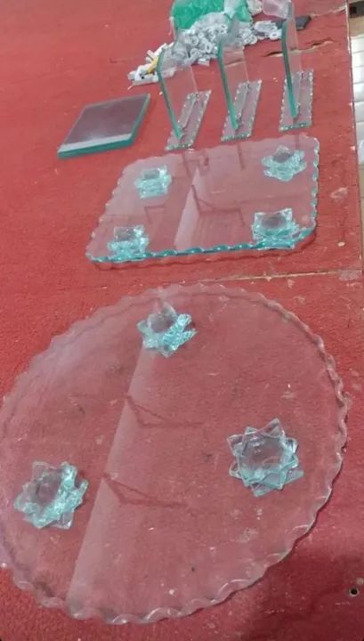 Espelho porta retrato base de bolo  - Foto 2