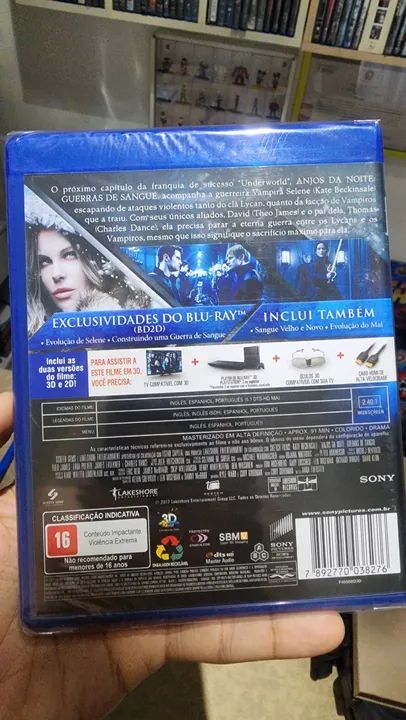 Blu-ray 3D + 2D Anjos Da Noite Guerras De Sangue Lacrado  - Foto 2