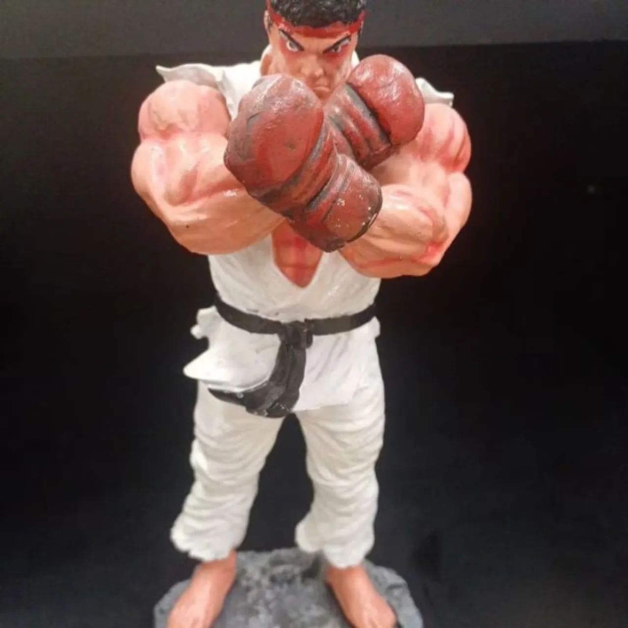 Boneco de Coleção Street Fighter Ryu Estátua 28cm