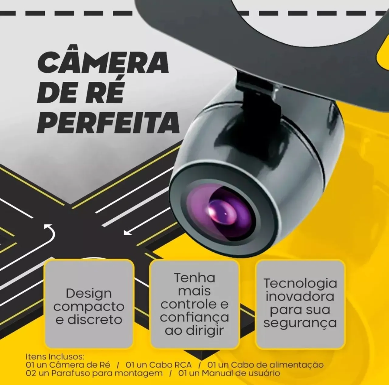 Câmera De Ré Automotiva Visão noturna infravermelha