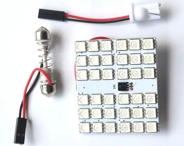 Led Placa Rgb T10 Torpedo 12smd 5050 Car Led Com Controle Remoto  Automação COD-CP352  - Foto 4