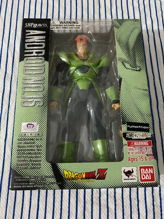 Androide 16 1.0 versão v1 Dragon Ball Z S.H. Figuarts Bandai
