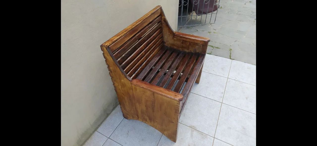 Banco sofá de madeira rústico já fabricado!! NOVO!! - Foto 2
