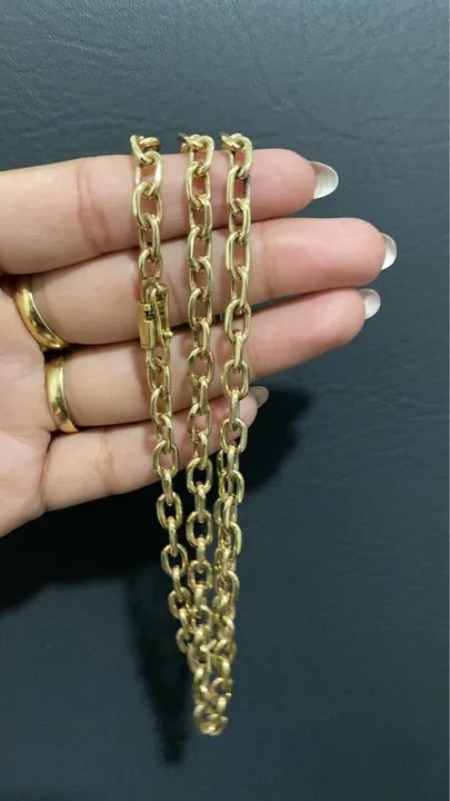 Correntes e pulseiras 100% moeda antiga  - Foto 3