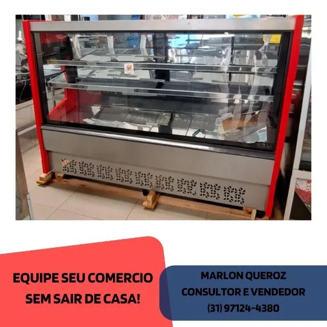 Balcao de Açougue 1,75 Vermelho