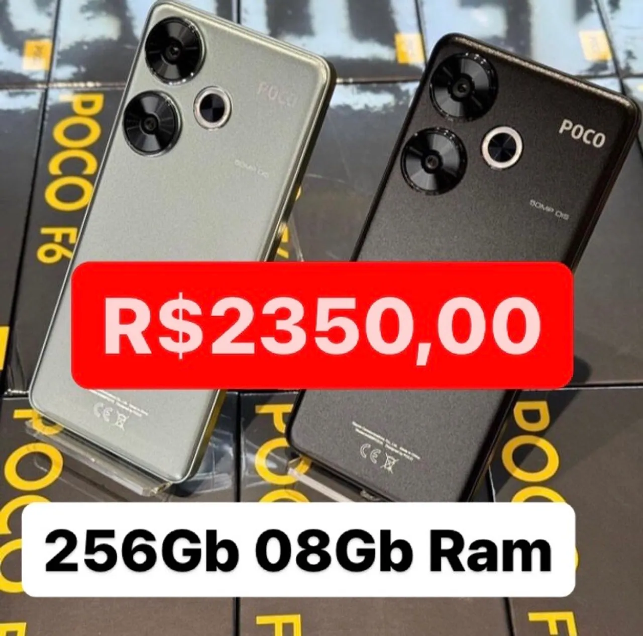 Poco F6 NFC 5G 256/08Gb Ram Lacrado Entregamos Grátis Garantia 3 Meses