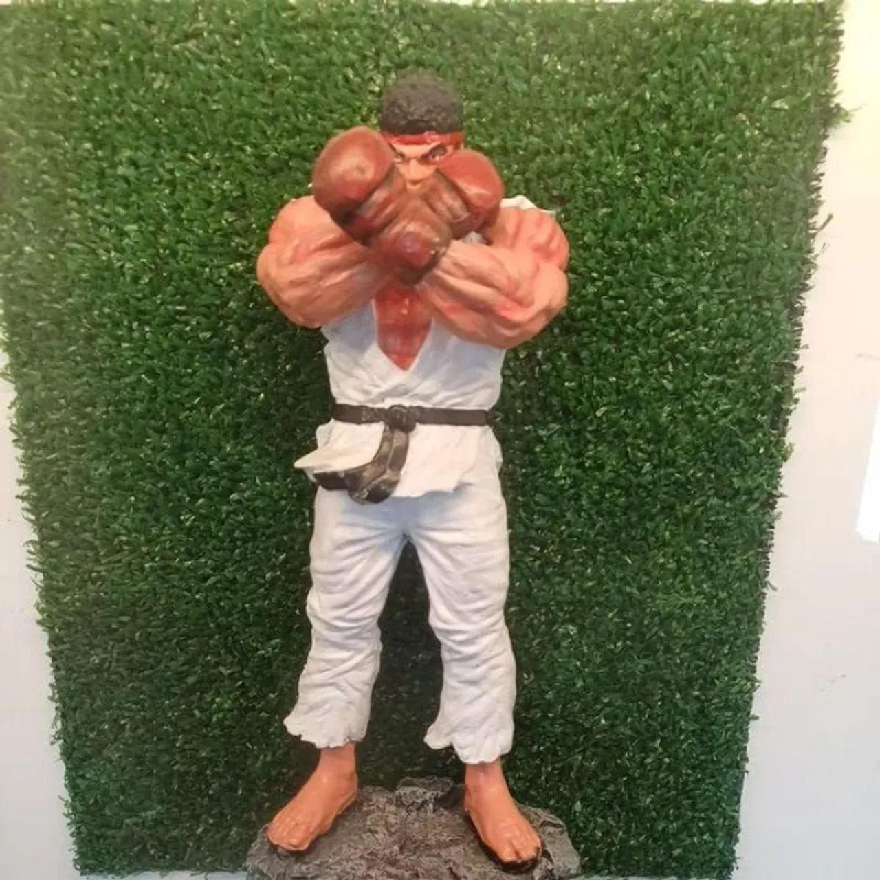 Boneco de Coleção Street Fighter Ryu Estátua 28cm - Foto 2