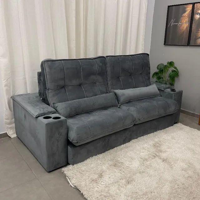 Sofá retrátil reclinável Muaro - Foto 4