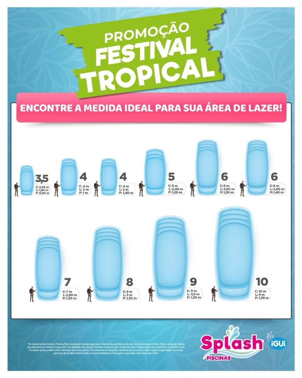 Oferta Piscinas 7, 8, 9 e 10 metros - Completa e Instalada  - Foto 6