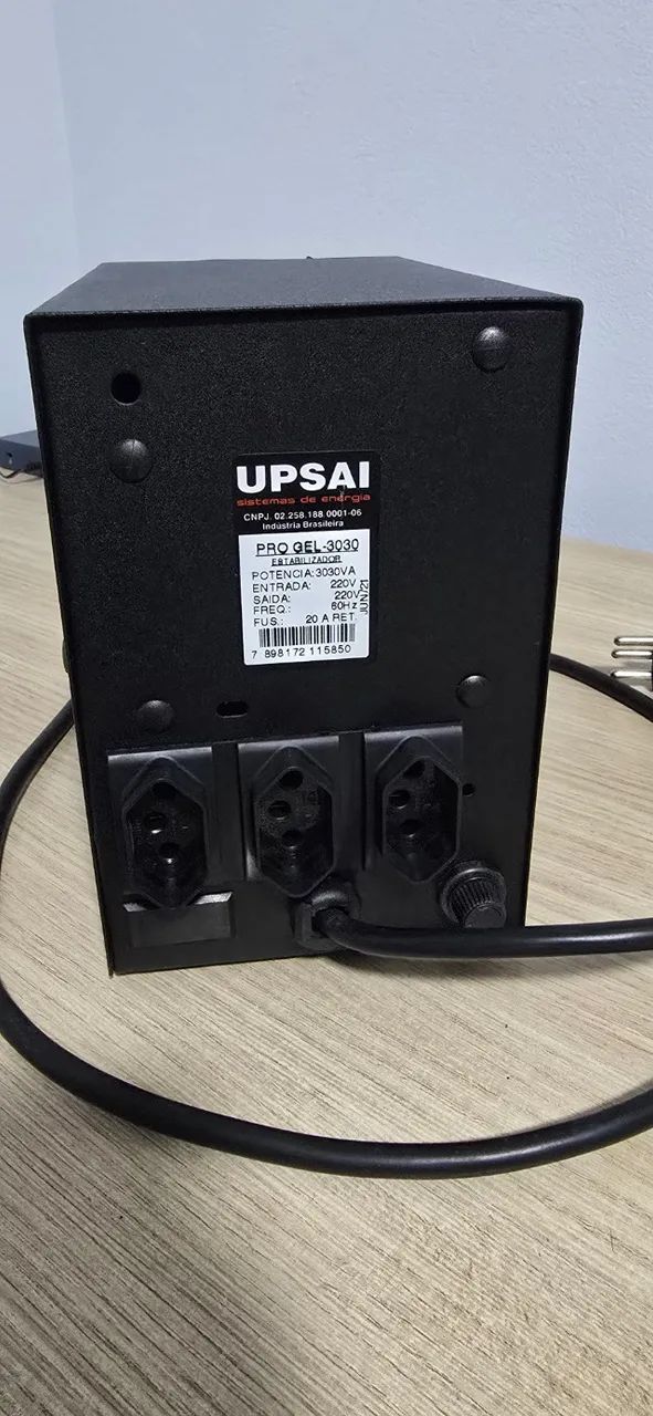 Estabilizador Upsai Progel 3000VA - 220V Monovolt - Foto 4