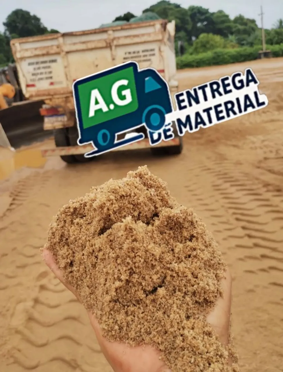 Areia para construção - ótima qualidade
