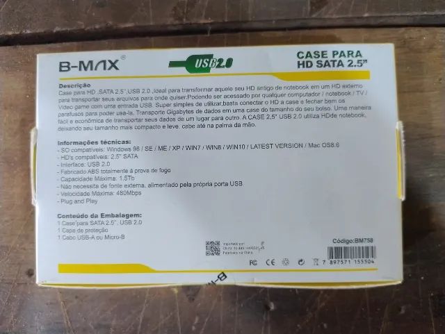 Case Para Hd Externo Transparente  Sata 2.5 Usb 2.0  - Foto 2