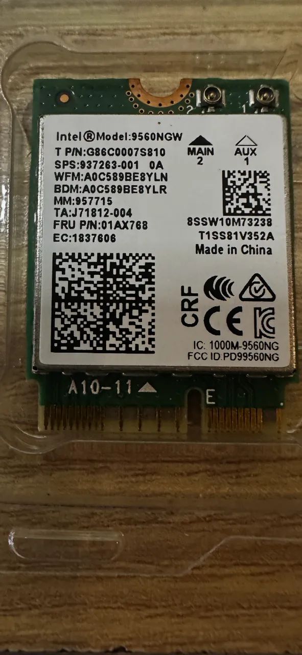 Placa wireless Intel dual band Ac 9560NGW - Foto 2