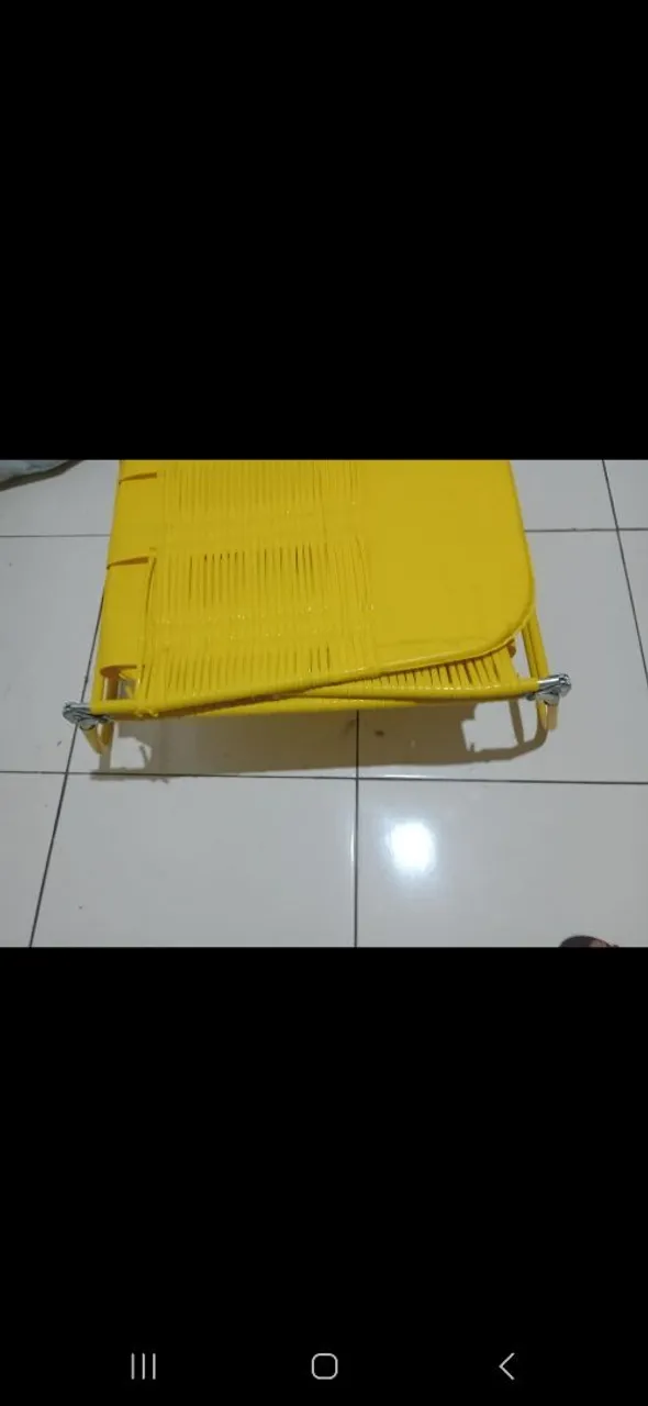 Cadeira para praia de ferro