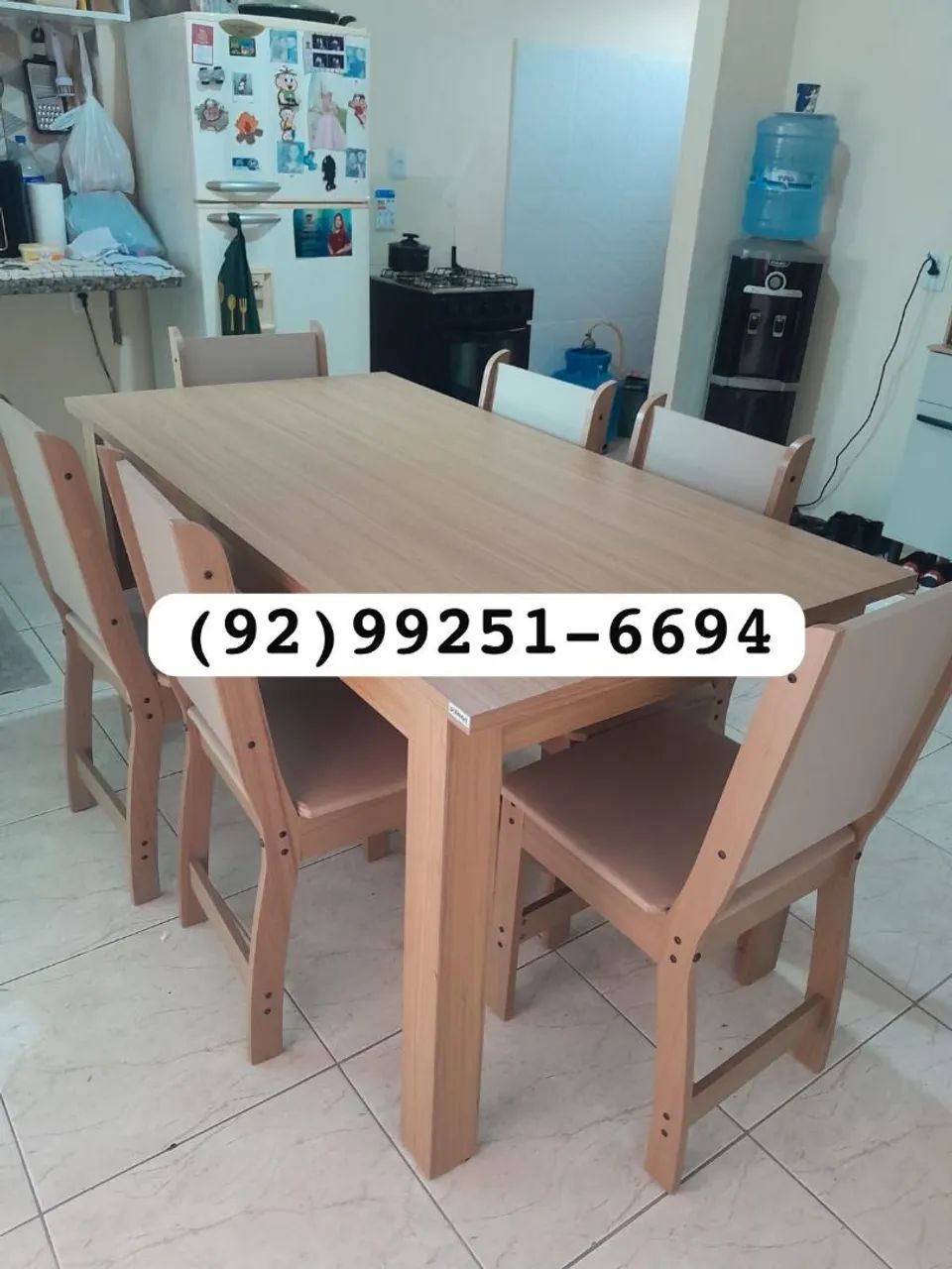 mesa de jantar 6 lugares+ montagem