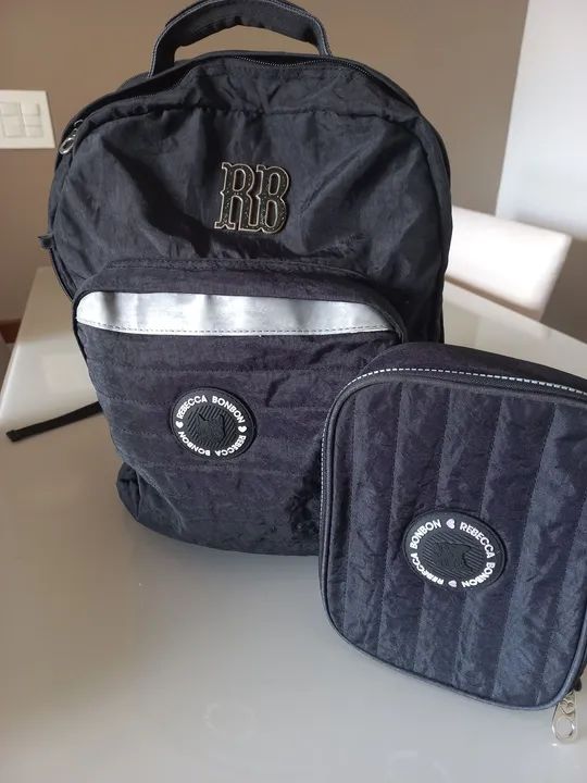 Mochila Rebecca Bonbon Preta + Estojo - Foto 2