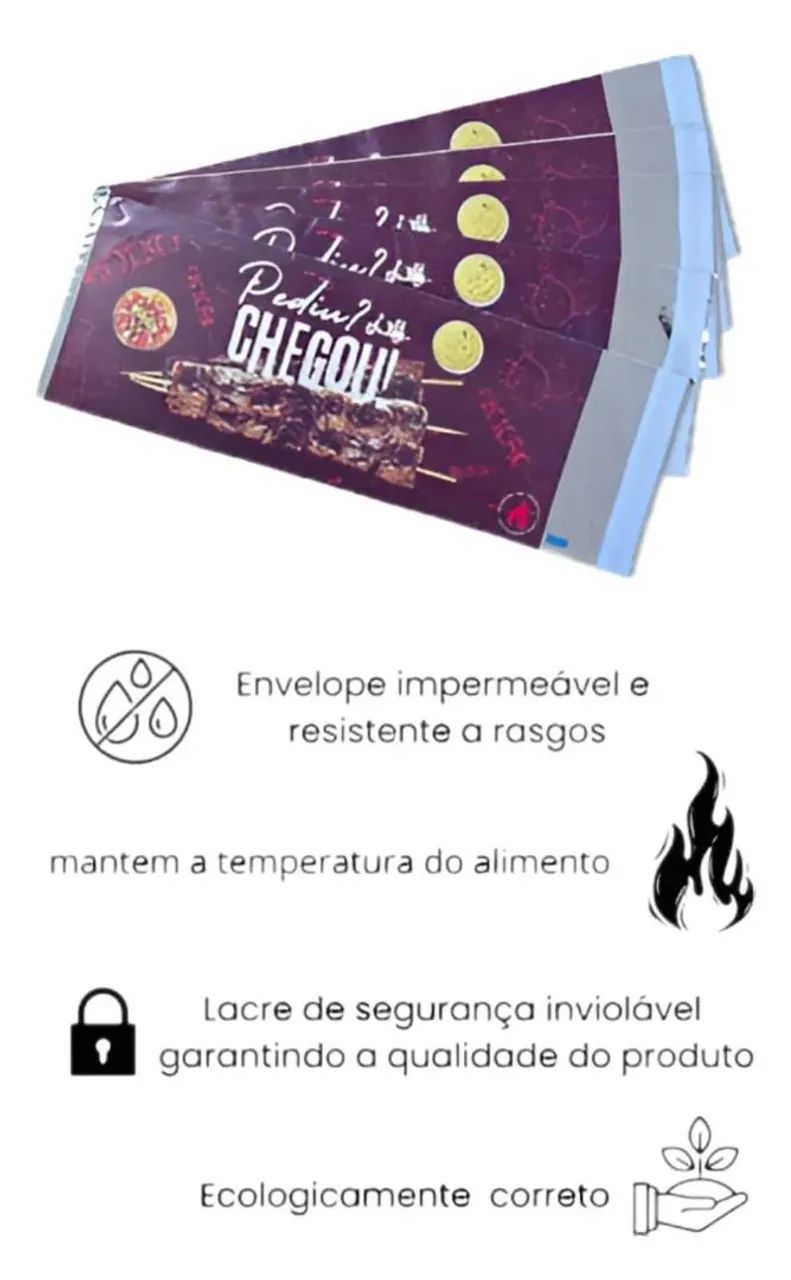 1.000 Embalagens térmicas de Espetinhos - Foto 4