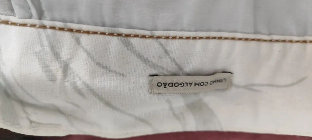camisa de linho mangas curtas tamanho GG - Foto 2