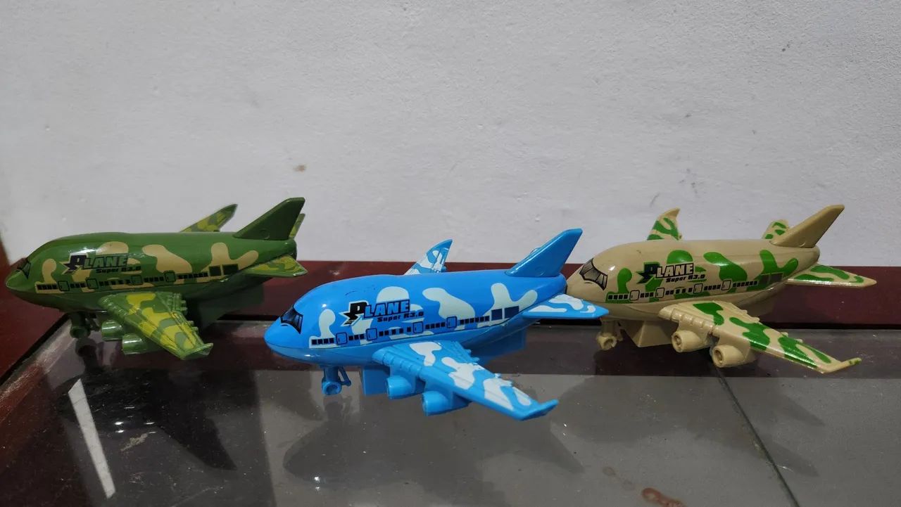 Miniaturas Aviões Trio de Mini Veículos (aviões) - Escala1:64 Fanfun - Foto 2
