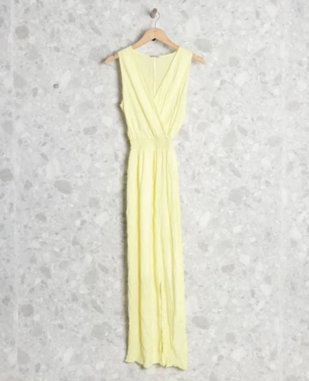 Vestido longo amarelo