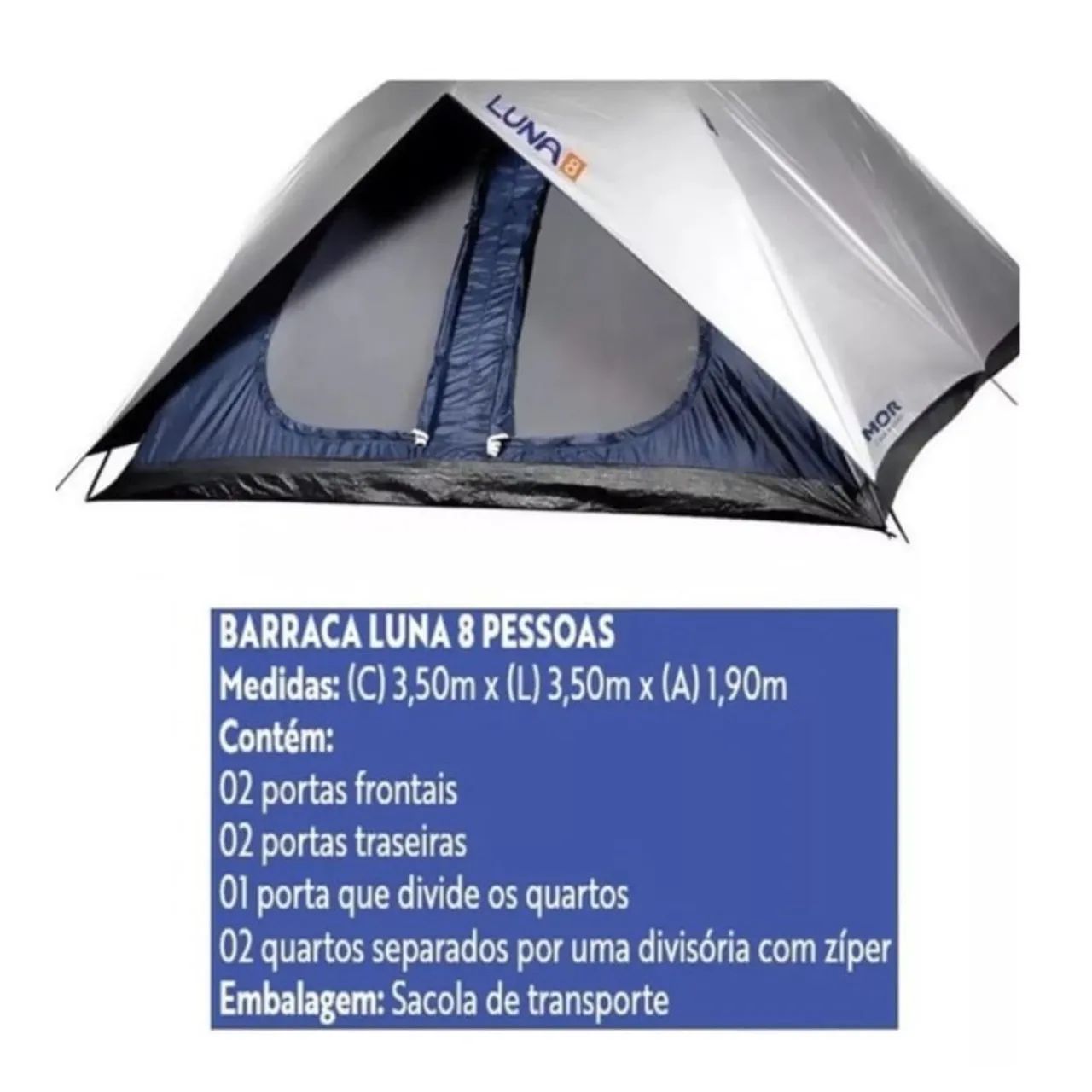 Barracas de Camping Luna 8 pessoas